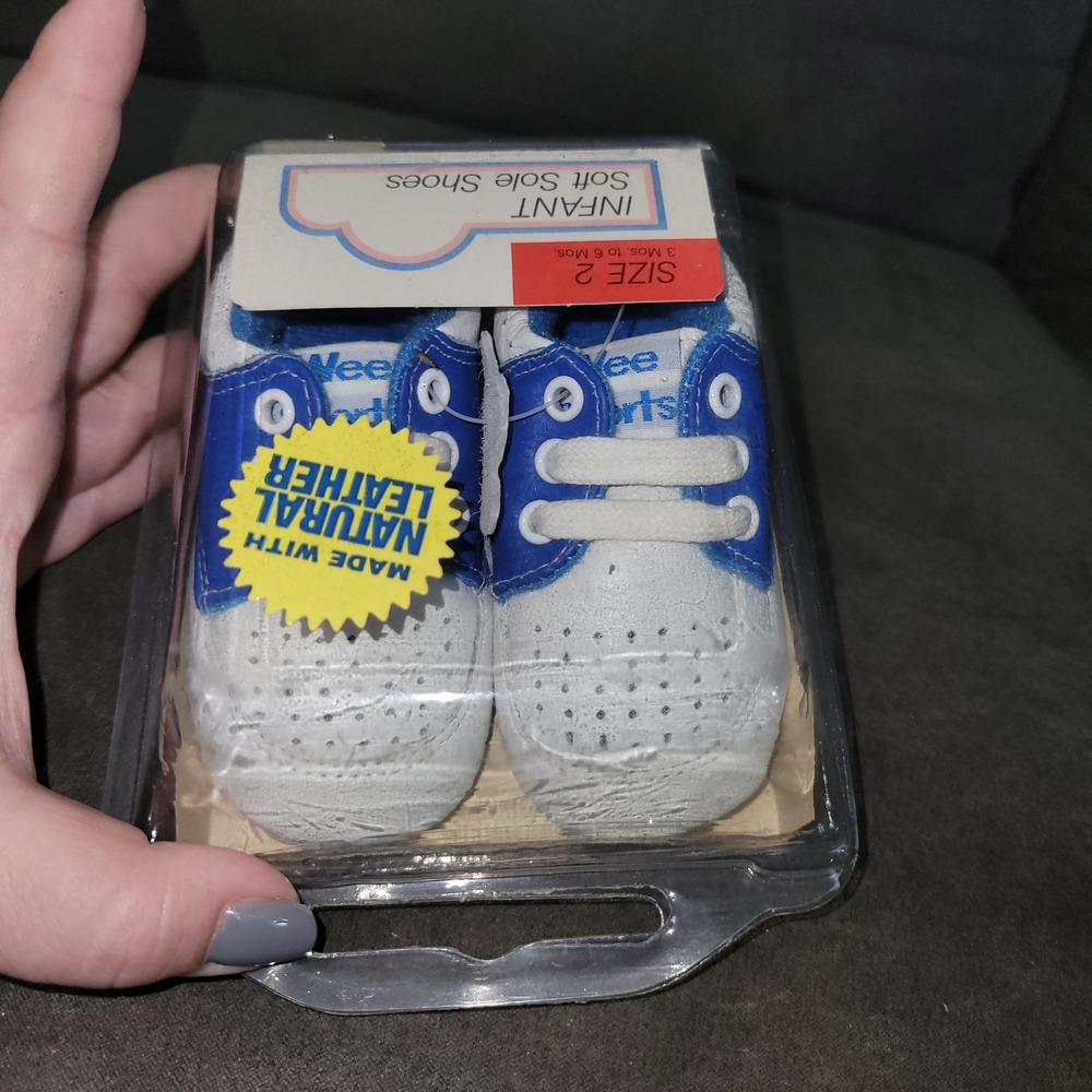 Wee Sports Baby Walking Shoes Casual Sneakers Boy Girl Sz 2